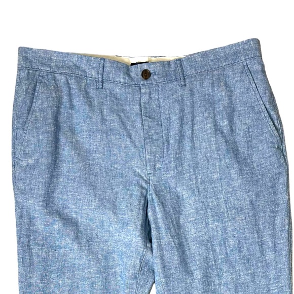 J. Crew Straight Fit Linen Blend Chino Pants NWT - Picture 2 of 8